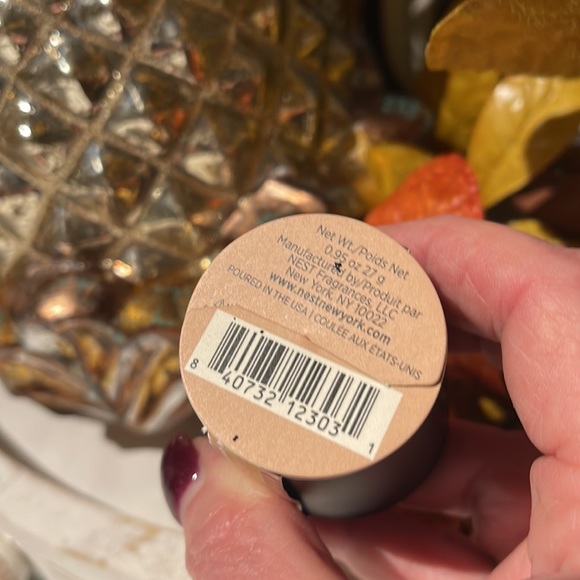 🍁NWT/2 Mini NEST candles.CHARCOAL WOODS/CRYSTALLIZED GINGER & VANILLA BEAN - Picture 2 of 6